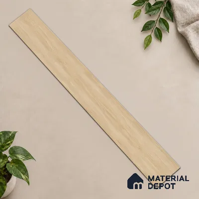 HDF Magnificent Light Oak Laminate Wood Floor 48 x 8 inch - 8 mm | LF 00320 | 25 Years Warranty AC4 Grade | 12 Hours+ Water Resistance | DIY Double Click Installation | Suitable For Living Room, Bedroom & Office | 10 Plank Variations