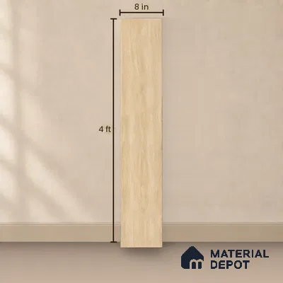 HDF Magnificent Light Oak Laminate Wood Floor 48 x 8 inch - 8 mm | LF 00320 | 25 Years Warranty AC4 Grade | 12 Hours+ Water Resistance | DIY Double Click Installation | Suitable For Living Room, Bedroom & Office | 10 Plank Variations