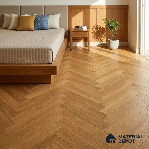 HDF Forest Oak Laminate Wood Floor 19 x 4 inch - 8 mm | LF 00332 B | 20 Years Warranty AC5 Grade | 12 Hours+ Water Resistance | DIY 2G Click Locking Installation | Suitable For Living Room, Bedroom & Office | 36 Plank Variations