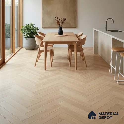 HDF Opal Oak Laminate Wood Floor 19 x 4 inch - 8 mm | LF 00332 D | 20 Years Warranty AC5 Grade | 12 Hours+ Water Resistance | DIY 2G Click Locking Installation | Suitable For Living Room, Bedroom & Office | 36 Plank Variations