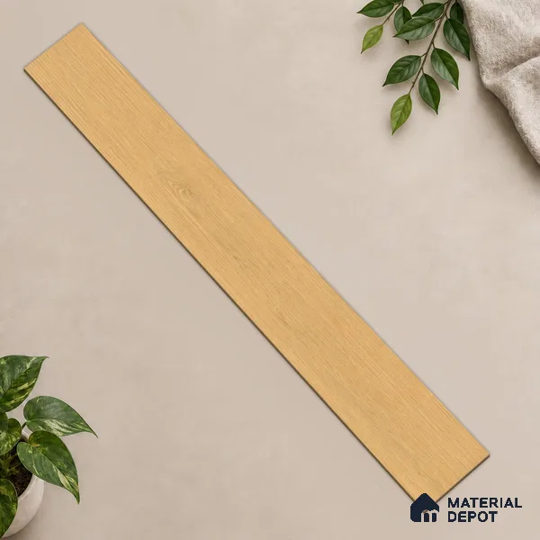 HDF Spartan Oak Laminate Wood Floor 19 x 4 inch - 8 mm | LF 00332 | 20 Years Warranty AC5 Grade | 12 Hours+ Water Resistance | DIY 2G Click Locking Installation | Suitable For Living Room, Bedroom & Office | 36 Plank Variations