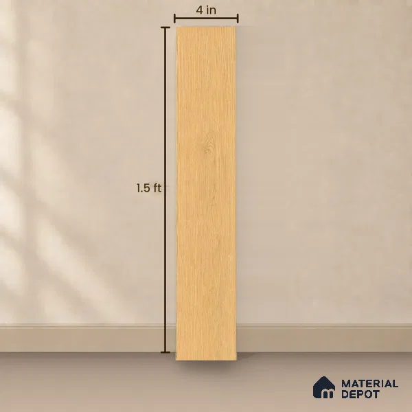 HDF Spartan Oak Laminate Wood Floor 19 x 4 inch - 8 mm | LF 00332 | 20 Years Warranty AC5 Grade | 12 Hours+ Water Resistance | DIY 2G Click Locking Installation | Suitable For Living Room, Bedroom & Office | 36 Plank Variations