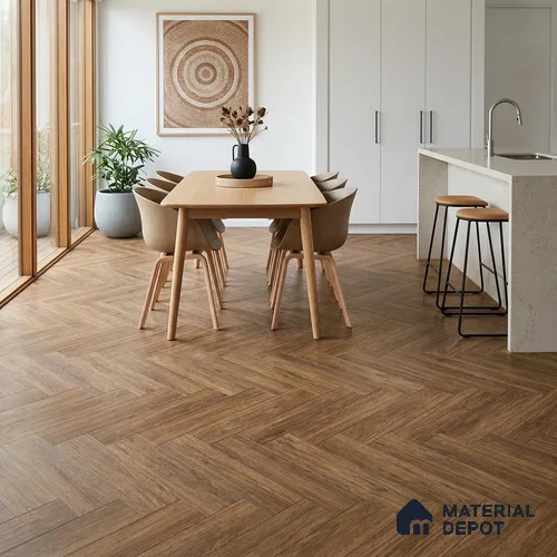 HDF Herringbone Matte Surface Laminate Wood Floor AC5 Grade LF 00331 C Beaconia Alpine 19 x 4 inch (470x95 mm) - 8 mm | Aqua Protect 12 Hours Water Resistance | Anti Static and Stain Resistant | 0.5 mm V Groove | Real Wood Touch Surface | Uniclic Installation | 36 Plank Variations | 20 Years Warranty