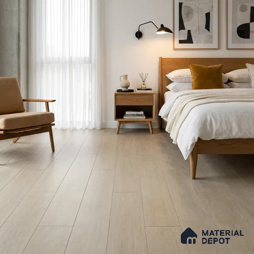 HDF Gunmetal Hue Laminate Wood Floor 48 x 8 inch - 8 mm | LF 00321 D | 20 Years Warranty AC4 Grade | 12 Hours+ Water Resistance | DIY Uniclic Installation | Suitable For Living Room, Bedroom & Office | 10 Plank Variations