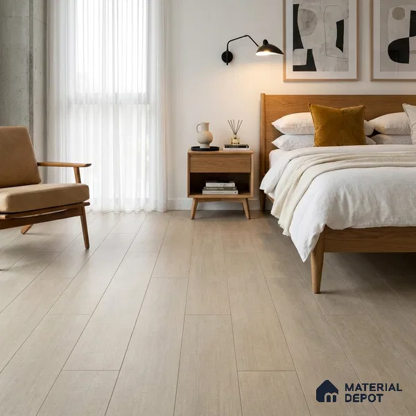HDF Gunmetal Hue Laminate Wood Floor 48 x 8 inch - 8 mm | LF 00321 D | 20 Years Warranty AC4 Grade | 12 Hours+ Water Resistance | DIY Uniclic Installation | Suitable For Living Room, Bedroom & Office | 10 Plank Variations