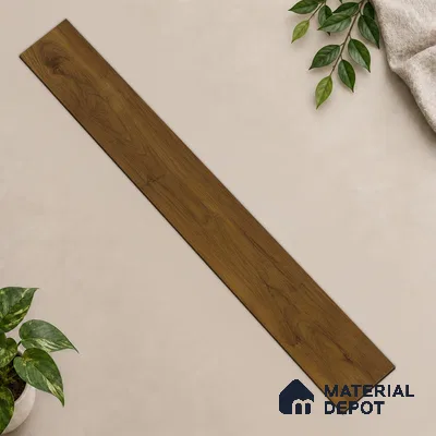 HDF Laminate Wood Floor AC4 Grade LF 00321 E Majestic Quattro Walnut 48 x 8 inch (1217x196 mm) - 8 mm | Aqua Protect 12 Hours Water Resistance | 20 Years Warranty | Anti Static and Stain Resistant | Straight Edge | Wood Embossed Surface | Uniclic Installation | 10 Plank Variations