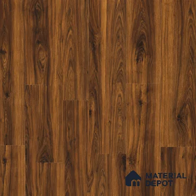 HDF Stretto Walnut Laminate Wood Floor 48 x 8 inch - 8 mm | LF 00321 F | 20 Years Warranty AC4 Grade | 12 Hours+ Water Resistance | DIY Uniclic Installation | Suitable For Living Room, Bedroom & Office | 10 Plank Variations