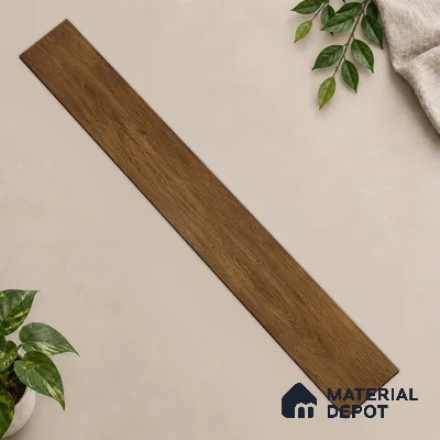 HDF Cocoa Essence Laminate Wood Floor 48 x 9 inch - 8 mm | LF 00324 D | 20 Years Warranty AC4 Grade | 12 Hours+ Water Resistance | DIY Uniclic Installation | Suitable For Living Room, Bedroom & Office | 10 Plank Variations