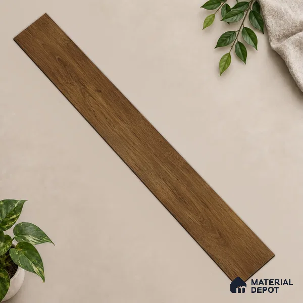 HDF Cocoa Essence Laminate Wood Floor 48 x 9 inch - 8 mm | LF 00324 D | 20 Years Warranty AC4 Grade | 12 Hours+ Water Resistance | DIY Uniclic Installation | Suitable For Living Room, Bedroom & Office | 10 Plank Variations