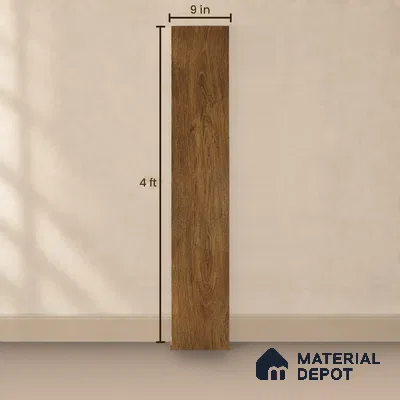 HDF Cocoa Essence Laminate Wood Floor 48 x 9 inch - 8 mm | LF 00324 D | 20 Years Warranty AC4 Grade | 12 Hours+ Water Resistance | DIY Uniclic Installation | Suitable For Living Room, Bedroom & Office | 10 Plank Variations
