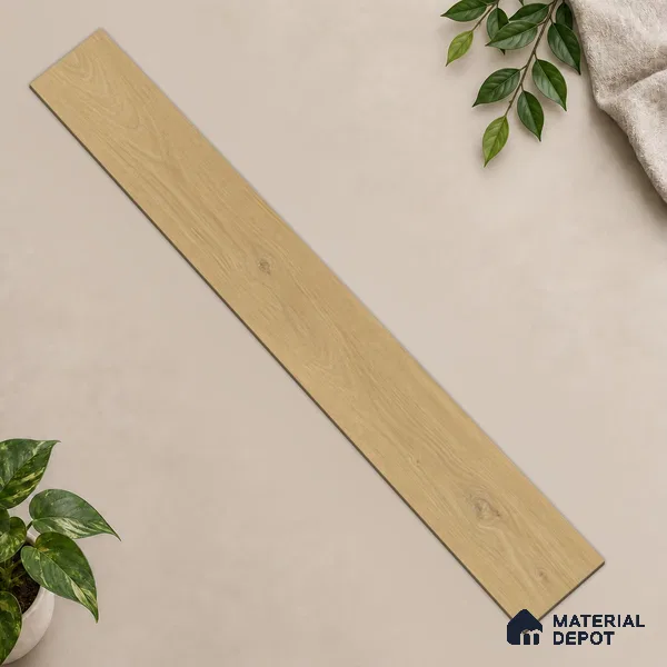 HDF Laminate Wood Floor AC4 Grade LF 00324 E Panorama Heather Mist 48 x 9 inch (1215x240 mm) - 8 mm | Aqua Protect 12 Hours Water Resistance | Anti Static and Stain Resistant | 0.5 mm V Groove | Wood Embossed Surface | Uniclic Installation | 10 Plank Variations