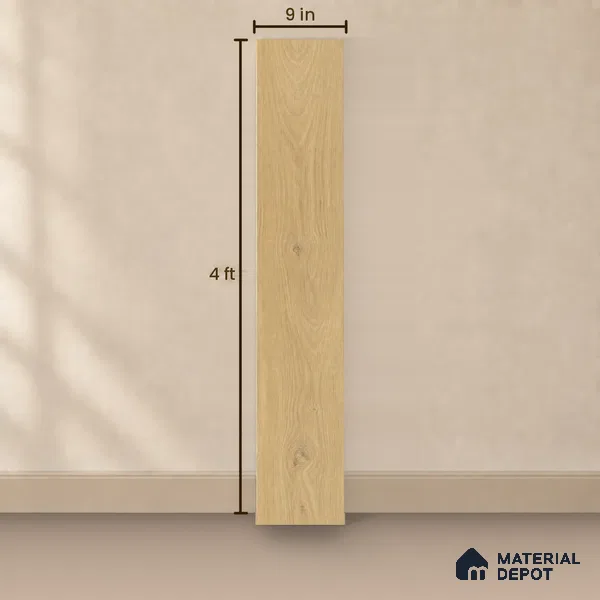HDF Laminate Wood Floor AC4 Grade LF 00324 E Panorama Heather Mist 48 x 9 inch (1215x240 mm) - 8 mm | Aqua Protect 12 Hours Water Resistance | Anti Static and Stain Resistant | 0.5 mm V Groove | Wood Embossed Surface | Uniclic Installation | 10 Plank Variations