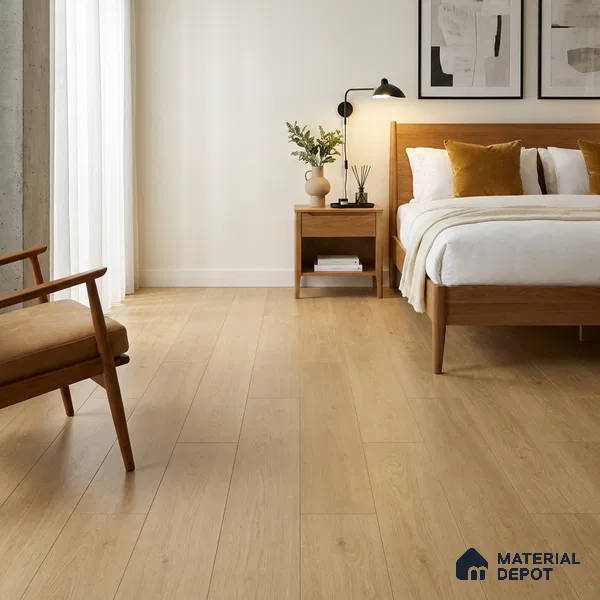 HDF Laminate Wood Floor AC4 Grade LF 00324 E Panorama Heather Mist 48 x 9 inch (1215x240 mm) - 8 mm | Aqua Protect 12 Hours Water Resistance | Anti Static and Stain Resistant | 0.5 mm V Groove | Wood Embossed Surface | Uniclic Installation | 10 Plank Variations