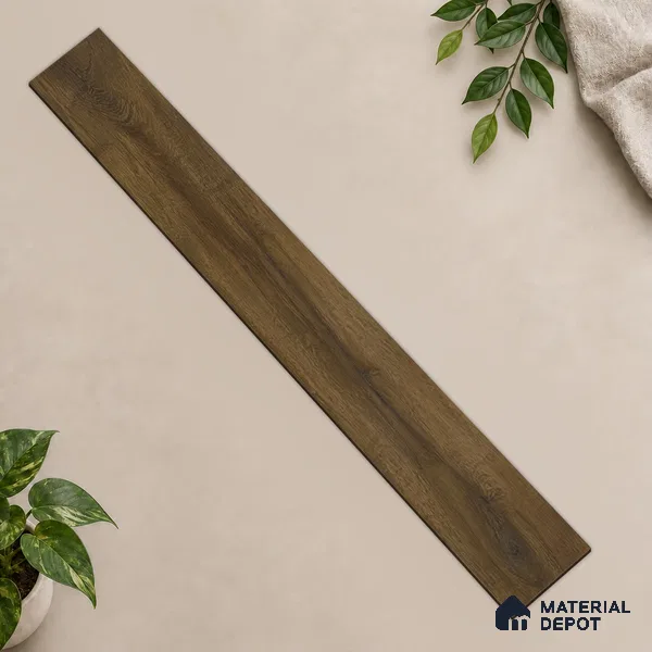 HDF Real Groove Laminate Wood Floor AC5 Grade LF 00326 C Riservia Charcoal 48 x 7 inch (1216x168 mm) - 8 mm | Aqua Protect 12 Hours Water Resistance | Anti Static and Stain Resistant | 0.5 mm V Groove | Real Wood Touch Surface | Uniclic Installation | 14 Plank Variations | 20 Years Warranty | EIR Surface
