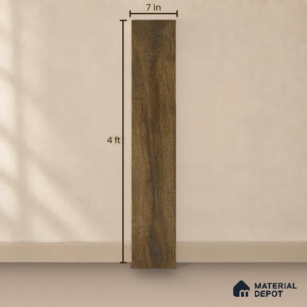 HDF Real Groove Laminate Wood Floor AC5 Grade LF 00326 C Riservia Charcoal 48 x 7 inch (1216x168 mm) - 8 mm | Aqua Protect 12 Hours Water Resistance | Anti Static and Stain Resistant | 0.5 mm V Groove | Real Wood Touch Surface | Uniclic Installation | 14 Plank Variations | 20 Years Warranty | EIR Surface