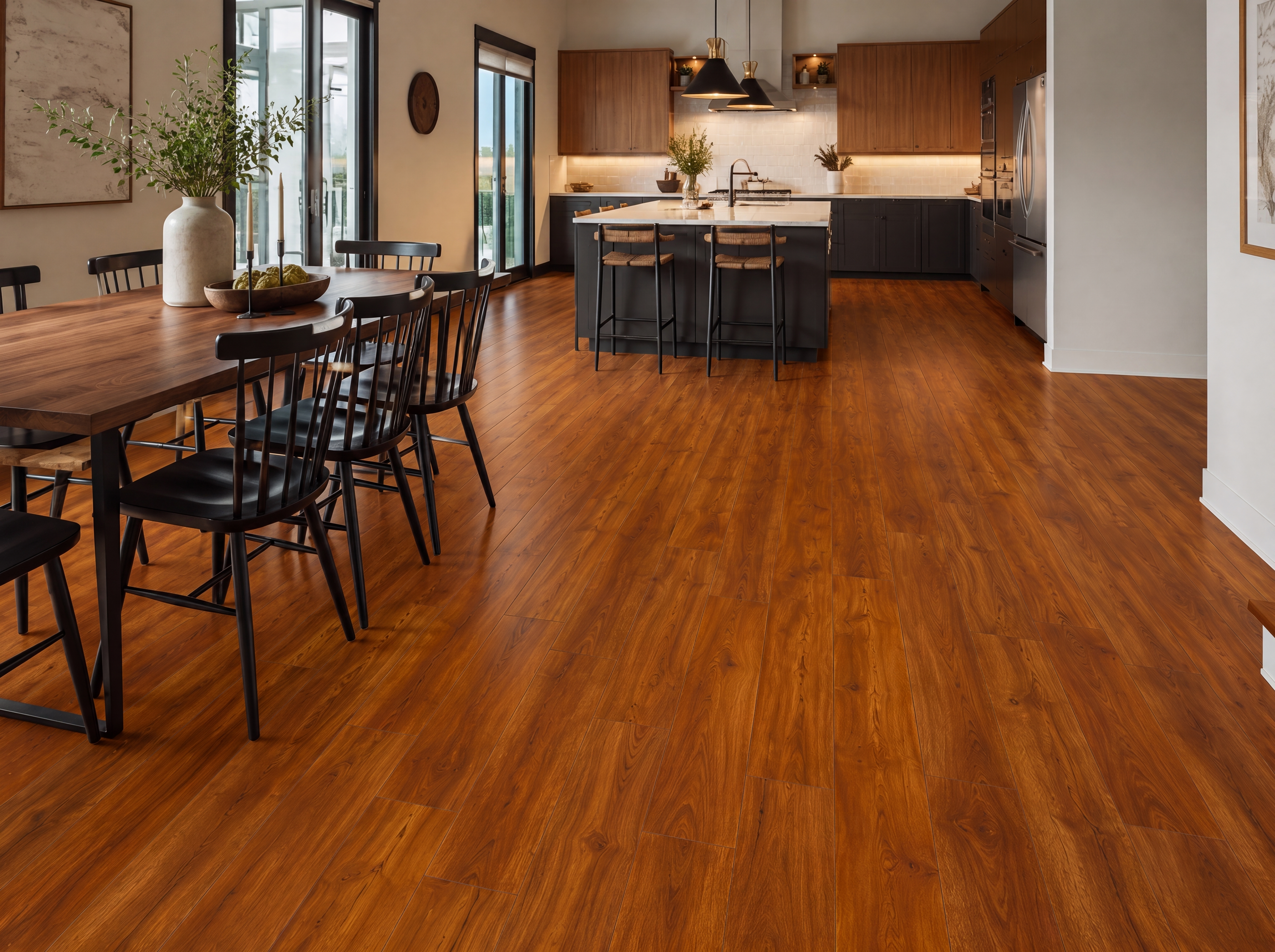 HDF Real Groove Laminate Wood Floor AC5 Grade LF 00326 D Riservia Rosette 48 x 7 inch (1216x168 mm) - 8 mm | Aqua Protect 12 Hours Water Resistance | Anti Static and Stain Resistant | 0.5 mm V Groove | Real Wood Touch Surface | Uniclic Installation | 14 Plank Variations | 20 Years Warranty | EIR Surface