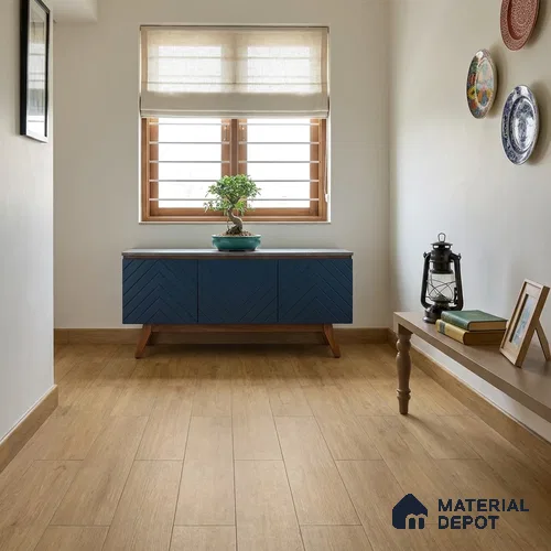 HDF Oatmeal Laminate Wood Floor 48 x 7 inch - 8 mm | LF 00326 | 20 Years Warranty AC5 Grade | 12 Hours+ Water Resistance | DIY Uniclic Installation | Suitable For Living Room, Bedroom & Office | 14 Plank Variations