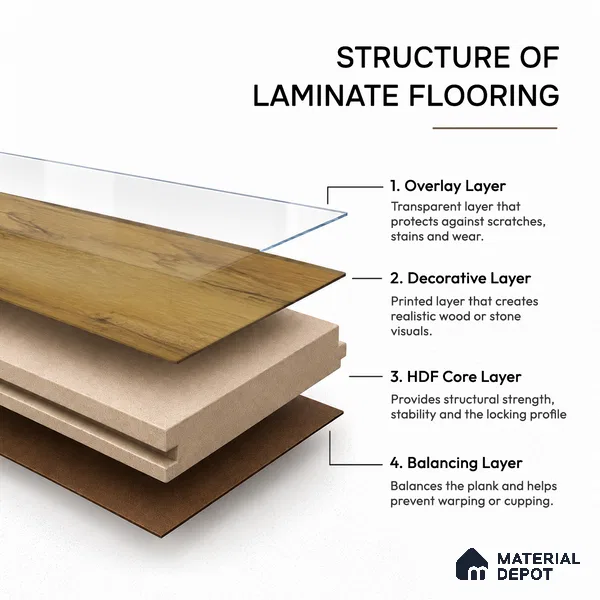 HDF Real Groove Embossed Laminate Wood Floor AC5 Grade LF 00329 E Robust Pale 48 x 8 inch (1216x197 mm) - 8 mm | Aqua Protect 12 Hours Water Resistance | Anti Static and Stain Resistant | 0.5 mm V Groove | Real Wood Touch Surface | Uniclic Installation | 14 Plank Variations | 20 Years Warranty | EIR Surface