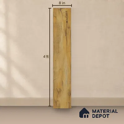 HDF Real Groove Embossed Laminate Wood Floor AC5 Grade LF 00329 E Robust Pale 48 x 8 inch (1216x197 mm) - 8 mm | Aqua Protect 12 Hours Water Resistance | Anti Static and Stain Resistant | 0.5 mm V Groove | Real Wood Touch Surface | Uniclic Installation | 14 Plank Variations | 20 Years Warranty | EIR Surface
