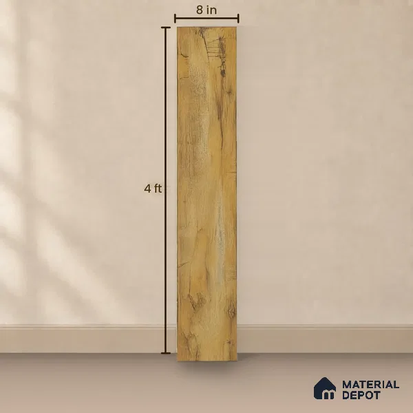 HDF Real Groove Embossed Laminate Wood Floor AC5 Grade LF 00329 E Robust Pale 48 x 8 inch (1216x197 mm) - 8 mm | Aqua Protect 12 Hours Water Resistance | Anti Static and Stain Resistant | 0.5 mm V Groove | Real Wood Touch Surface | Uniclic Installation | 14 Plank Variations | 20 Years Warranty | EIR Surface