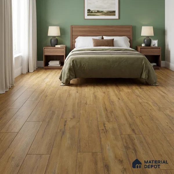 HDF Real Groove Embossed Laminate Wood Floor AC5 Grade LF 00329 E Robust Pale 48 x 8 inch (1216x197 mm) - 8 mm | Aqua Protect 12 Hours Water Resistance | Anti Static and Stain Resistant | 0.5 mm V Groove | Real Wood Touch Surface | Uniclic Installation | 14 Plank Variations | 20 Years Warranty | EIR Surface
