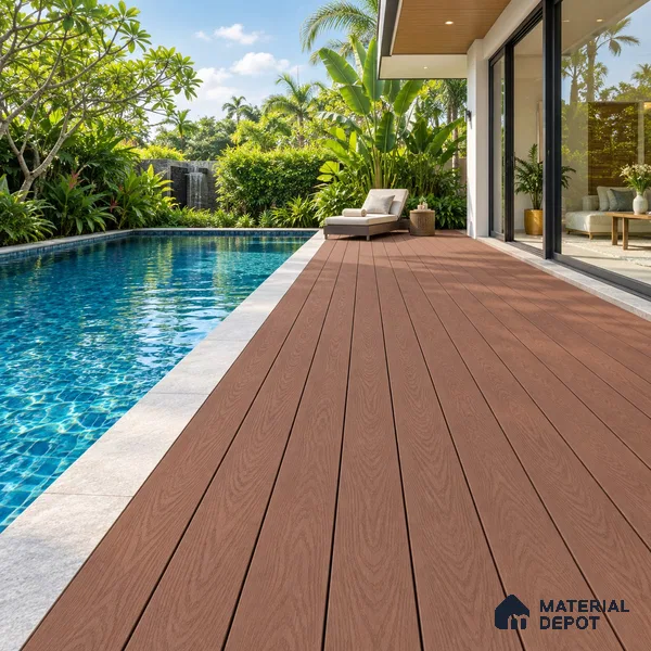 WPC Decking Composite Floor SF 00004 C 9.5 ft x 5.51 inch - 25 mm