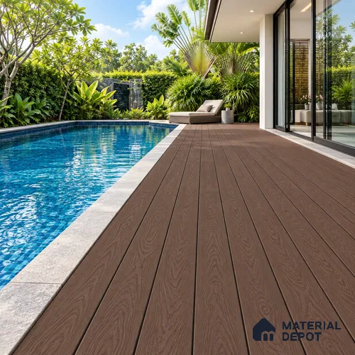 WPC Decking Composite Floor SF 00004 9.5 ft x 5.51 inch - 25 mm