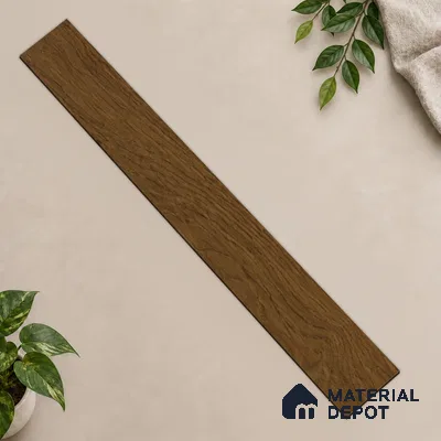 WPC Laminate Wood Floor LF 00351 9.5 ft x 5.4 inch (2900x138 mm) - 23 mm | Matt Brushed | Circular Hollow Decking