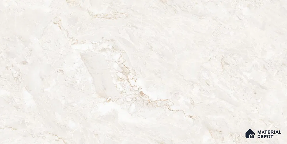 Marble Floor & Wall Tile TL 12312 Karnis Carrara 4 ft x 2 ft Velvet Finish Vitrified Tile - 9 mm | 4 Random Design