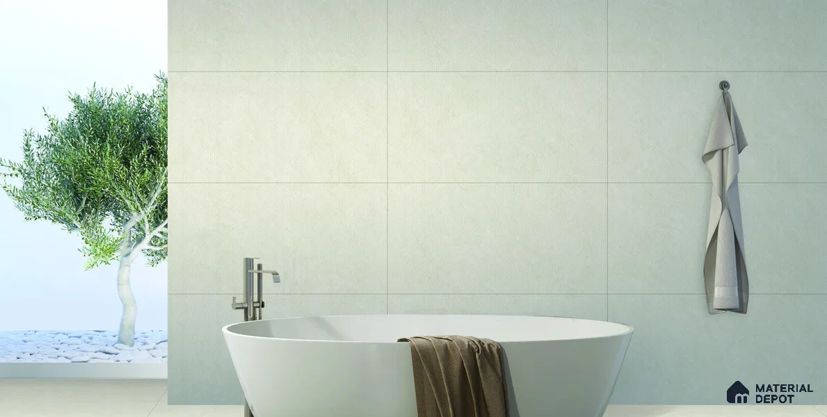 Marble Wall Tile TL 12310 B Fragrant Cotton Decor Endless 4 ft x 2 ft Royal Velvet Finish Vitrified Tile - 9 mm | 4 Random Design