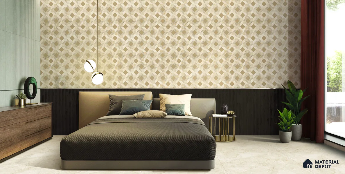 Marble Floor & Wall Tile TL 12314 Taj Orra Light Endless 4 ft x 2 ft Velvet Finish Vitrified Tile - 9 mm | 3 Random Design