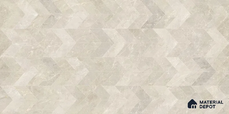 Patterned Wall Tile TL 12304 B Balmoral Natural Decor Endless 4 ft x 2 ft Glossy Carving Finish Vitrified Tile - 9 mm | 1 Random Design