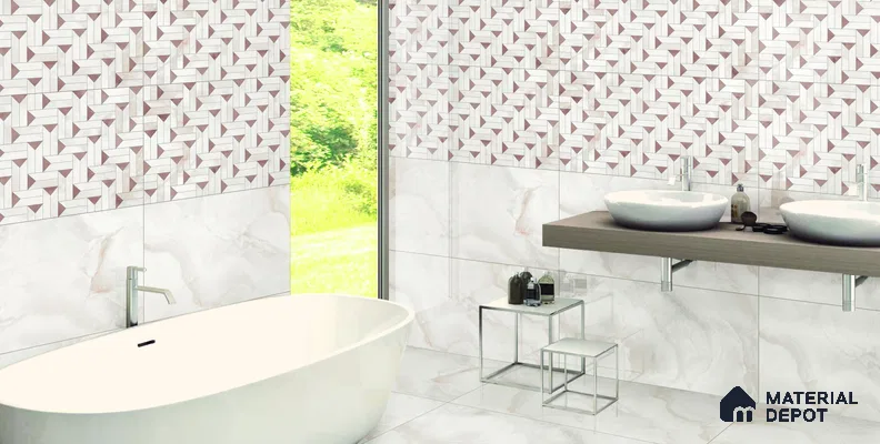 Patterned Wall Tile TL 12306 B Easton Onyx Decor Endless 4 ft x 2 ft Glossy Carving Finish Vitrified Tile - 9 mm | 1 Random Design