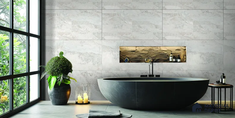 Marble Wall Tile TL 12316 B Alterna Cloud Decor 4 ft x 2 ft Stark Luster Finish Vitrified Tile - 9 mm | 1 Random Design
