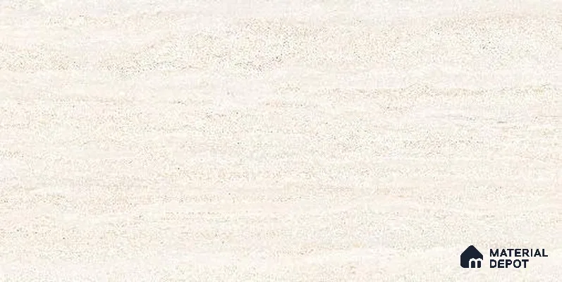 Travertine Floor & Wall Tile TL 12321 Tiburtinus Crema 4 ft x 2 ft Timestone Finish Vitrified Tile - 9 mm | 4 Random Design