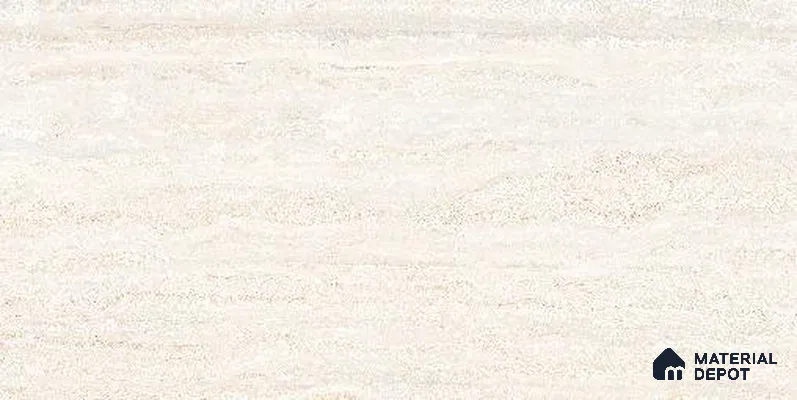 Travertine Floor & Wall Tile TL 12321 Tiburtinus Crema 4 ft x 2 ft Timestone Finish Vitrified Tile - 9 mm | 4 Random Design