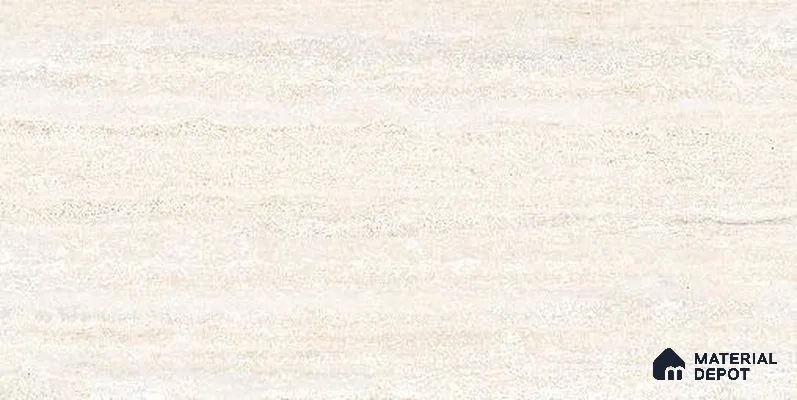 Travertine Floor & Wall Tile TL 12321 Tiburtinus Crema 4 ft x 2 ft Timestone Finish Vitrified Tile - 9 mm | 4 Random Design