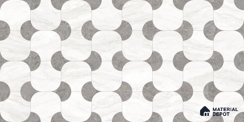 Patterned Wall Tile TL 12315 B Venato Calacatta Decor (Endless) 4 ft x 2 ft Velvet Finish Vitrified Tile - 9 mm | 1 Random Design
