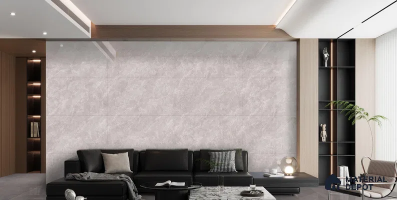 Liner Punch Wall Tile TL 12302 B Silver Snow Liner 4 ft x 2 ft Matt Liner Punch Finish Vitrified Tile - 9 mm | 4 Random Design