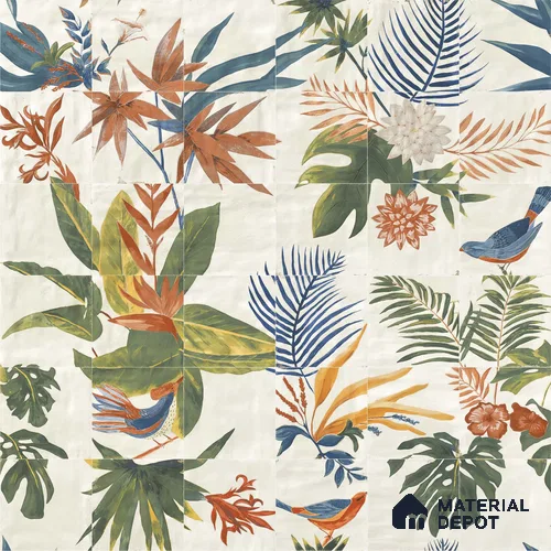 Moroccan  Tile TL 13449 Tuscany Bruciata Decor 200x200 mm Matte Finish Vitrified Tile - 8.5 mm
