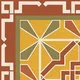 Moroccan  Tile TL 13447 D Suzani Olive Corner 200x200 mm Matte Finish Vitrified Tile - 8.5 mm |  | Image - 1