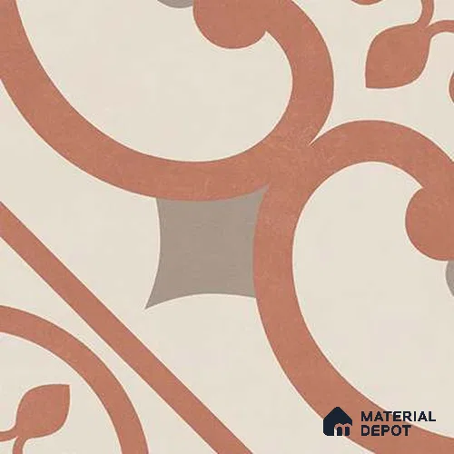 Moroccan  Tile TL 13451 G Vivid Grige Center 200x200 mm Matte Finish Vitrified Tile - 8.5 mm