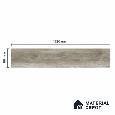Weathered Grey-Beige Matte Finish 4 ft x 7 inch - 5 mm SPC Flooring | SP 00133 | 15-Year Warranty Click-Lock DIY Installation | Suitable For Kitchen, Living Room & Bedroom
