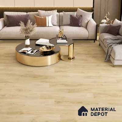 Honey Oak Matte Finish 4 ft x 7 inch - 5 mm SPC Flooring | SP 00134 | 15-Year Warranty Click-Lock DIY Installation | Suitable For Kitchen, Living Room & Bedroom