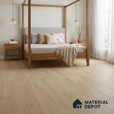 Honey Oak Matte Finish 4 ft x 7 inch - 5 mm SPC Flooring | SP 00134 | 15-Year Warranty Click-Lock DIY Installation | Suitable For Kitchen, Living Room & Bedroom