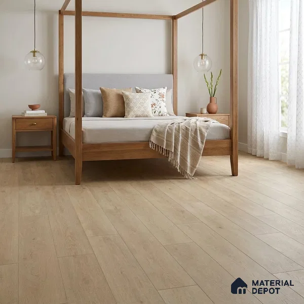 Honey Oak Matte Finish 4 ft x 7 inch - 5 mm SPC Flooring | SP 00134 | 15-Year Warranty Click-Lock DIY Installation | Suitable For Kitchen, Living Room & Bedroom
