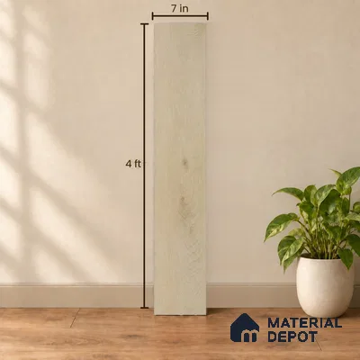 Honey Oak Matte Finish 4 ft x 7 inch - 5 mm SPC Flooring | SP 00134 | 15-Year Warranty Click-Lock DIY Installation | Suitable For Kitchen, Living Room & Bedroom