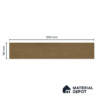 Golden Honey Brown Matte Finish 4 ft x 7 inch - 5 mm SPC Flooring | SP 00131 | 15-Year Warranty Click-Lock DIY Installation | Suitable For Kitchen, Living Room & Bedroom