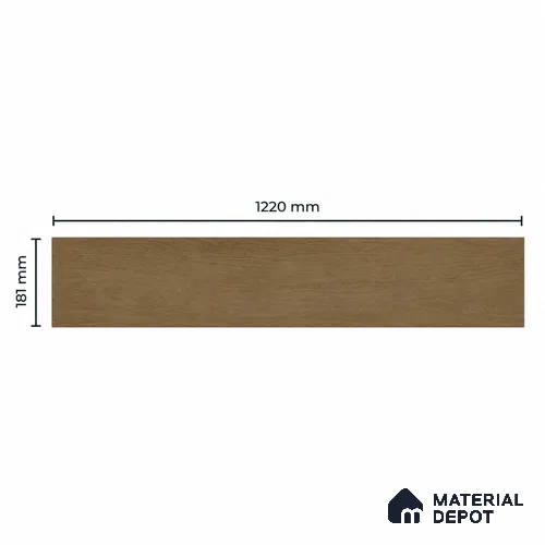 Golden Honey Brown Matte Finish 4 ft x 7 inch - 5 mm SPC Flooring | SP 00131 | 15-Year Warranty Click-Lock DIY Installation | Suitable For Kitchen, Living Room & Bedroom