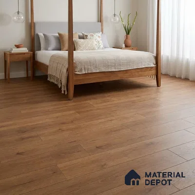Reddish Warm Oak Matte Finish 4 ft x 7 inch - 5 mm SPC Flooring | SP 00137 | 15-Year Warranty Click-Lock DIY Installation | Suitable For Kitchen, Living Room & Bedroom